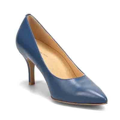 マドラス madras 特許 リカバリーメタインソール搭載 7.0cm  ポインテッドトゥパンプス MAL9105MT BLUE 23.0