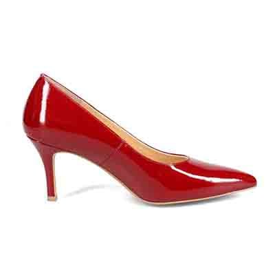 マドラス madras 特許 リカバリーメタインソール搭載 7.0cm  ポインテッドトゥパンプス MAL9105MT RED-E 23.0