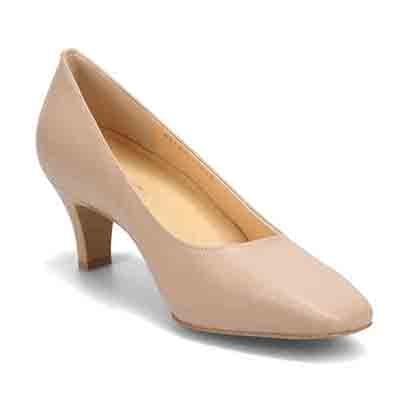 マドラス madras 特許 リカバリーメタインソール搭載 5.5ｃｍ ソフトなスクエアトゥパンプス MAL9106MT BEIGE 23.0