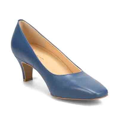 マドラス madras 特許 リカバリーメタインソール搭載 5.5ｃｍ ソフトなスクエアトゥパンプス MAL9106MT BLUE 23.0