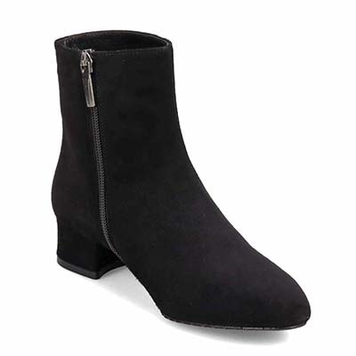 マドラス madras 特許 リカバリーメタインソール搭載 カジュアルにもエレガントにも映える 実用性に磨きをかけた 超万能プレーン3.5ｃｍショートブーツ　MAL9115MT BLACK-SILKY 23.0