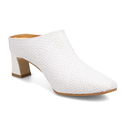 マドラス madras 特許 リカバリーメタインソール搭載　イタリアンレザーを贅沢に使った美しいミュール　MAL9119MT WHITE-EB 23.0