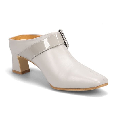 マドラス madras 特許 リカバリーメタインソール搭載　高級感のあるビジュー飾りをあしらった　ミュール　MAL9119MT L-GRAY 23.0