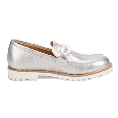 マドラス madras 特許 リカバリーメタインソール搭載　上質できちんと感のあり足元が華やぐビットローファー　MAL9127MT SILVER 23.0