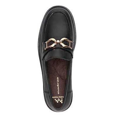 マドラス madras 特許 リカバリーメタインソール搭載　 ホースビットローファー　MAL9130MT BLACK 23.0