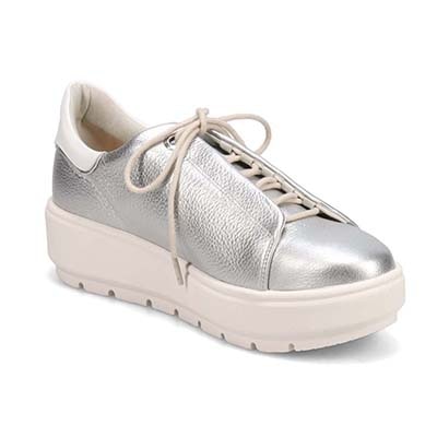 マドラス madras 特許 リカバリーメタインソール搭載  スッキリシンプル厚底スニーカー　MAL9144MT SILVER 23.0