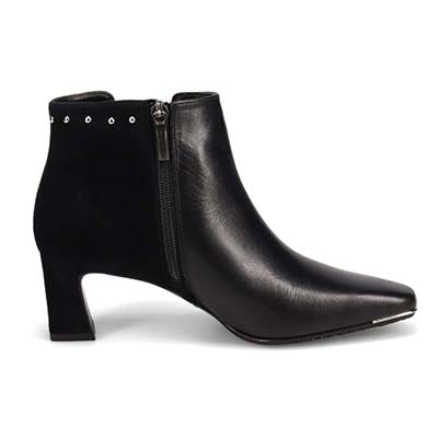 マドラス madras 特許 リカバリーメタインソール搭載  変形デザインヒールxスタッズサイドゴアショートブーツ　MAL9150MT GREGE 23.0