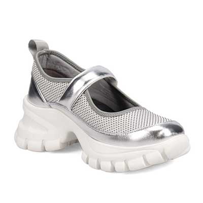 マドラス madras 特許 metaインソール搭載　進化系厚底メリージェーンスニーカー　MAL9157MT L-GRAY 36（23.0ｃｍ相当）