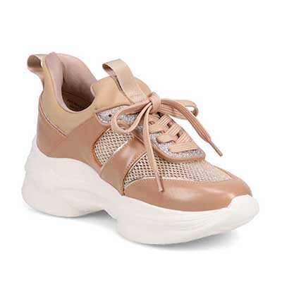 マドラス madras 特許 metaインソール搭載　スタイルアップ厚底スニーカー　MAL9159MT BEIGE 23