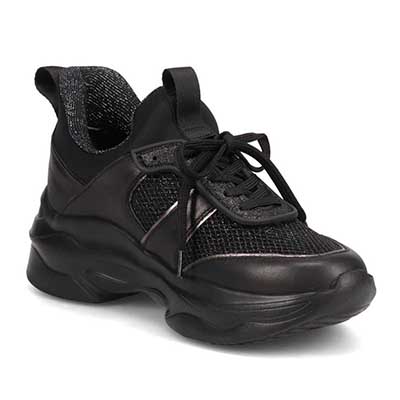 マドラス madras 特許 metaインソール搭載　スタイルアップ厚底スニーカー　MAL9159MT BLACK 23