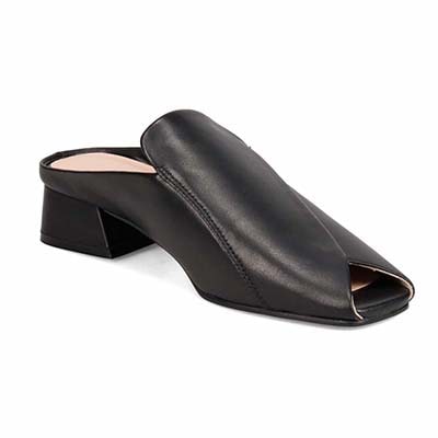 ミッシーデミッシー missy des missy シワ加工　甲深ミュールサンダル　MMD2701 BLACK 23.0