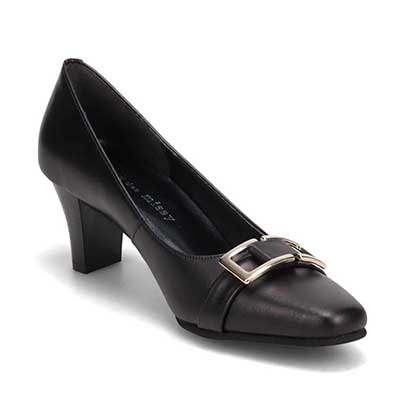 ミッシー デ ミッシー missy des missy バックルデザインのきれい目パンプス　MMD5155 BLACK 23.0