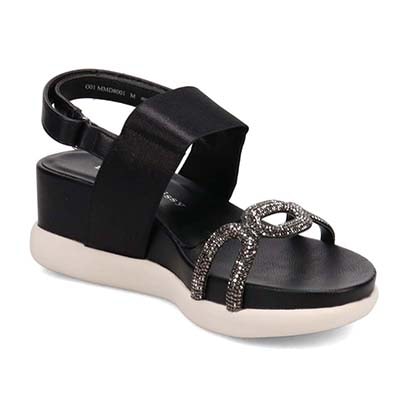 ミッシーデミッシー missy des missy ウェッジヒールサンダル　MMD8001 BLACK M　(23.0～23.5)