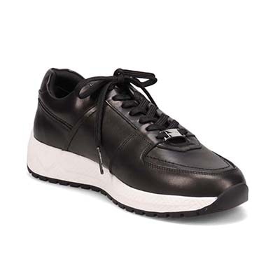 マドラス madras 特許 リカバリーメタインソール搭載シューズ  カジュアルレザースニーカー　MS560MT　ユニセックスサイズ展開 BLACK/WHITE 23.0（23.5cm相当の足入れ感）