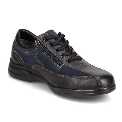 【GORE-TEX】マドラスウォーク madrasWalk　全天候快適　レースアップタウンカジュアルシューズ　MW7400 BLACK/NAVY 25.0