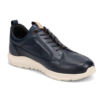 【GORE-TEX】マドラスウォーク madras Walk 「Recovery Shiatsu Insole」搭載で指圧効果により血行をよくする。　全天候快適な ゴアテックスレザースニーカー　MW7600R NAVY 25.0