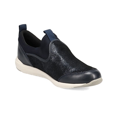 【GORE-TEX】マドラスウォーク madras Walk 「Recovery Shiatsu Insole」搭載で指圧効果により血行をよくする。スニーカー感覚で普段履きにもピッタリ！ さまざまなスタイルにも合うスリッポンスニーカー  MWL1006R NAVY-M 23.0