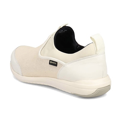 【GORE-TEX】マドラスウォーク madras Walk 「Recovery Shiatsu Insole」搭載で指圧効果により血行をよくする。スニーカー感覚で普段履きにもピッタリ！ さまざまなスタイルにも合うスリッポンスニーカー  MWL1006R WHITE-METALLIC 23.0