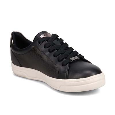 【GORE-TEX】マドラスウォーク madras Walk　幾何学模様レースアップ レザースニーカー  MWL1022C BLACK-METALLIC 23