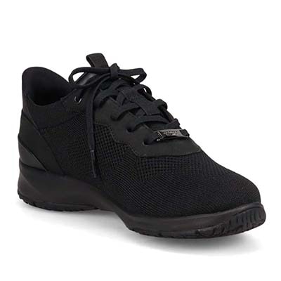 【GORE-TEX】マドラスウォーク madras Walk 「Recovery Shiatsu Insole」搭載で指圧効果により血行をよくする。カジュアルレースアップクイックフィットスニーカー  MWL1035R BLACK 23.0