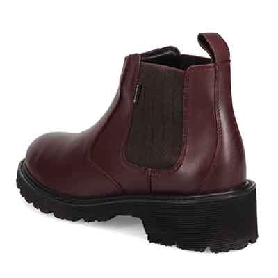 【GORE-TEX】マドラスウォーク madras Walk 「Recovery Shiatsu Insole」搭載　指圧効果により血行をよくする。防滑×防水　4.5cmヒールのタンクソールサイドゴアブーツ MWL1048R BURGUNDY 23.0