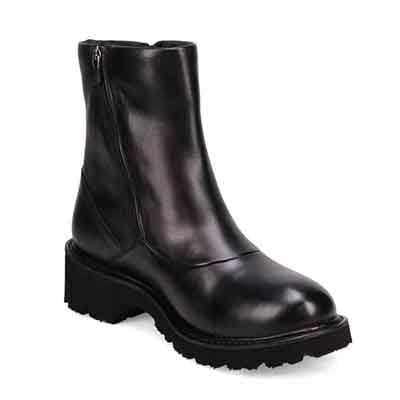 【GORE-TEX】マドラスウォーク madras Walk 「Recovery Shiatsu Insole」搭載　指圧効果により血行をよくする。防滑×防水　4.5cmヒールのタンクソールダブルファスナーブーツ  MWL1049R BLACK 23.0