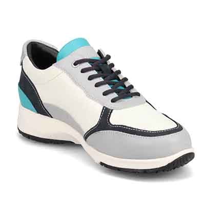 【GORE-TEX】 マドラスウォーク madras Walk 旅行に最適 ウォーキングレザースニーカー　MWL1204 WHITE/GRAY 23.0
