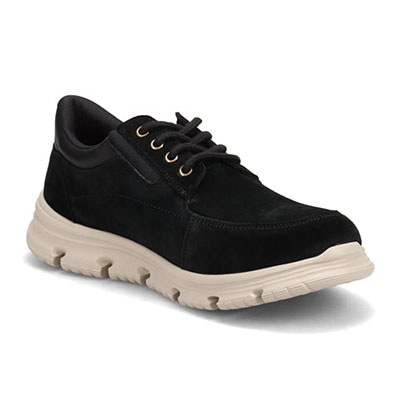 プロ コンフォート PRO-COMFORT クイックフィットレースアップカジュアルシューズ   PC6012 BLACK-SILKY 25.0