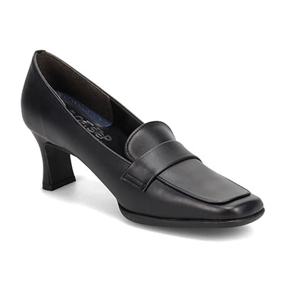 ソフトステップ バイ マドラス SOFT STEP by MADRAS INC サポートクッション入り ラウンドトゥ・ローファーパンプス SSL1103 BLACK 23.0