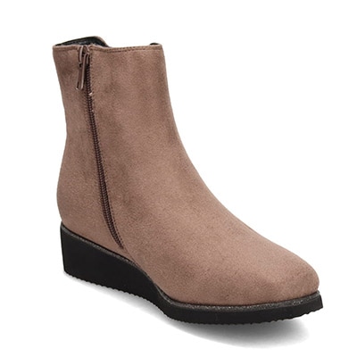 【撥水加工】テーン tehen クッションインソールで履き心地抜群、ラインストーン付きサイドゴアブーツ　TN1776 BLACK 23.0