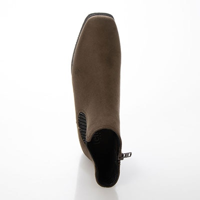 【撥水加工】テーン tehen クッションインソールで履き心地抜群、ラインストーン付きサイドゴアブーツ　TN1776 BLACK 23.0