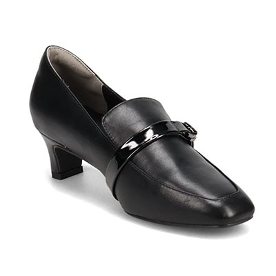 テーン tehen 活躍間違い無しのベルト付きモカパンプス　TN1779 BLACK 23.0