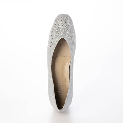 テーン tehen ニット素材のVカットパンプス  TN1790 GRAY 23.0