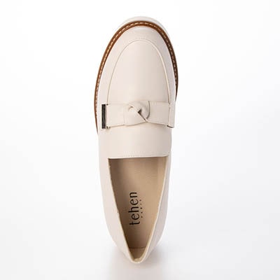 テーン tehen 高みえきれいめローファー　TN1792 IVORY 23.0