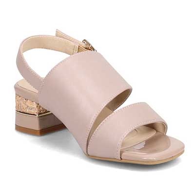 テーン tehen オシャレなヒールもポイント。甲深アシンメトリーカットサンダル　TN1794V OAK 23.0