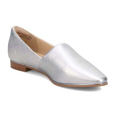 テーン tehen ベーシックフラットパンプス　TN1800 SILVER/C 23.0