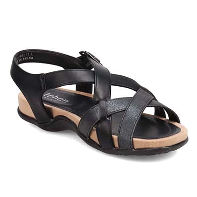 テーン tehen 夏の定番フットベッドフラットサンダル　TN5011 BLACK M　(23.0～23.5)