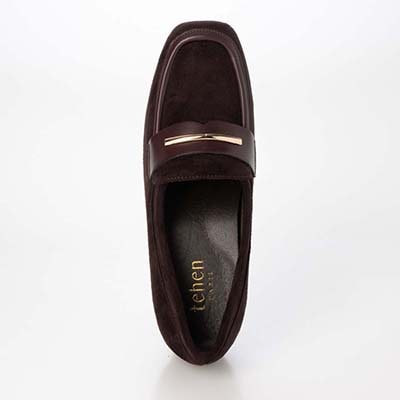 【撥水仕様】テーン tehen きれいめカジュアルなビットローファーパンプス　TN5013 D-BROWN-SILKY 23.0