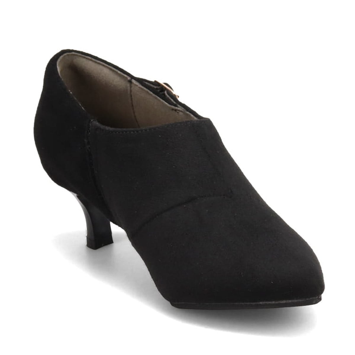 テーン tehen シンプルデザインで活躍間違いなし  バックル付きアーモンドトゥブーティ  TN5505 GRAY-SILKY 23.0