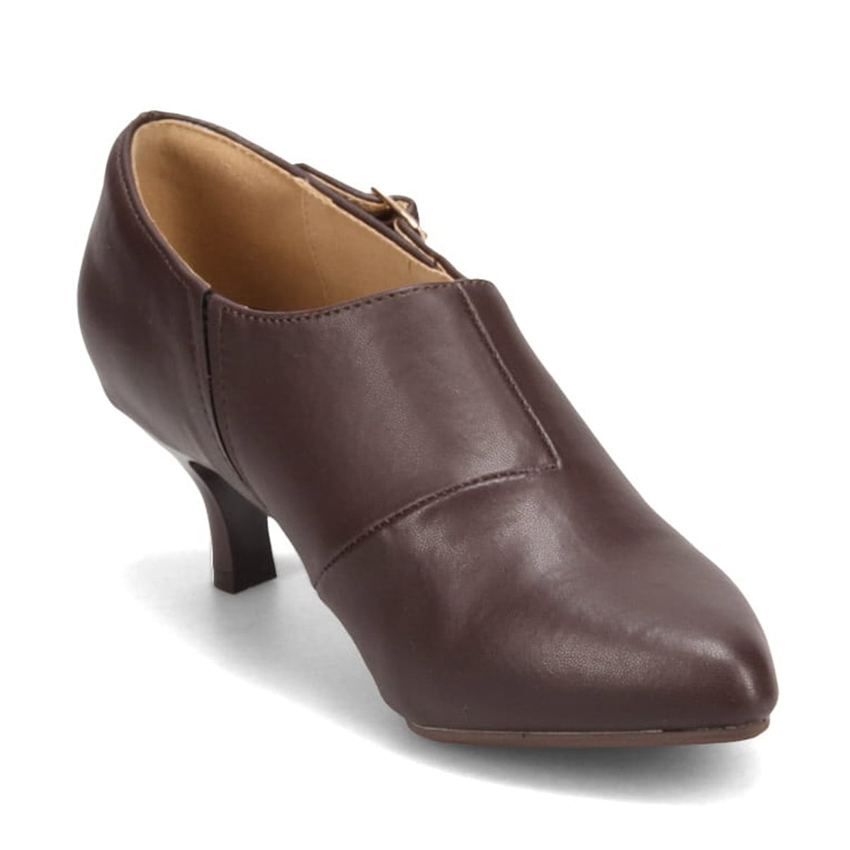 テーン tehen シンプルデザインで活躍間違いなし  バックル付きアーモンドトゥブーティ  TN5505 GRAY-SILKY 23.0