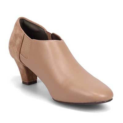 テーン tehen すっきりキレイ目サイドゴアブーティ　TN5508 D-BEIGE 23.0