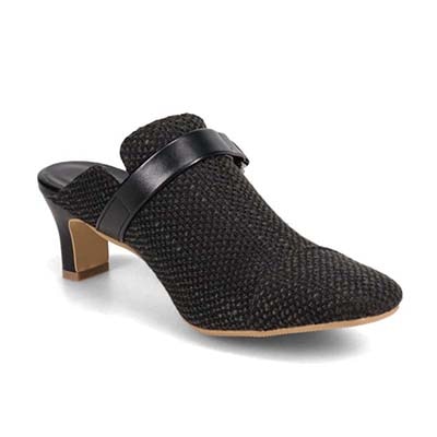 テーン tehen 不動の人気デザイン　スッと履けてきちんと見えるデザインミュール　TN5510 BLACK-TX 23.0