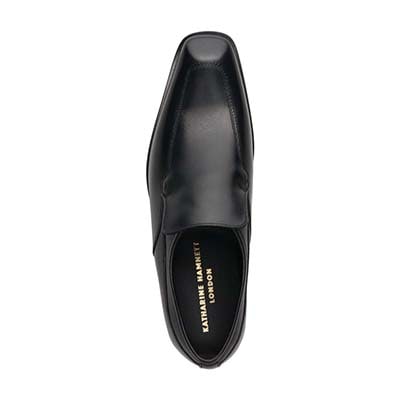 KATHARINE HAMNETT LONDON　Uチップスリッポンドレスシューズ　03866 BLACK 25.0