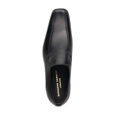 KATHARINE HAMNETT LONDON　スワールモカ スリッポンドレスシューズ　03875 BLACK 25.0