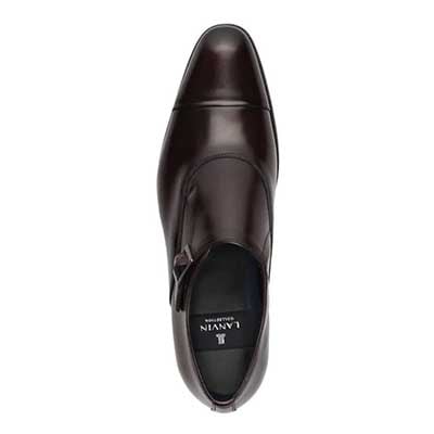 ランバンコレクション LANVIN COLLECTION モンクストラップ ビジネスシューズ  083494 BLACK 25.0