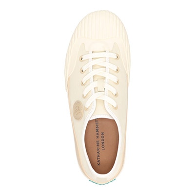 KATHARINE HAMNETT LONDON スニーカー ホワイト/ブラウン キャサリンハムネットロンドン KATHARINE HAMNETT LONDON