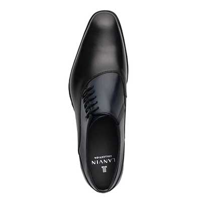 LANVIN COLLECTION　サイドレースドレスシューズ　83524 NAVY 25.0