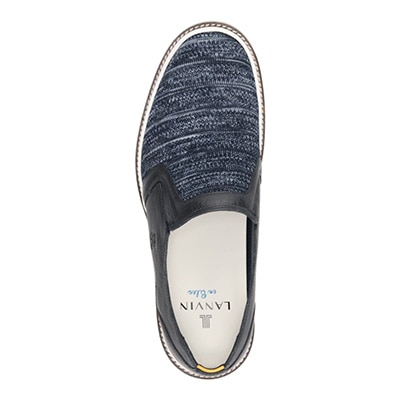 LANVIN en Bleu スリッポンカジュアルシューズ 86470(25.0 NAVY