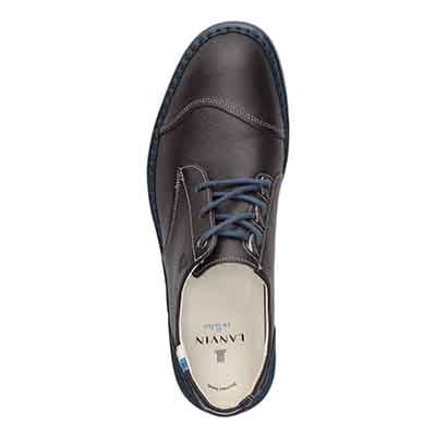 ランバンオンブルー LANVIN en Bleu 「Recovery Shiatsu Insole」搭載で指圧効果により血行を115％促進。LANVIN en Bleu　レースアップ カジュアルシューズ  86474R D-GRAY 25.0