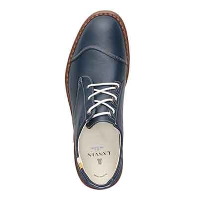 ランバンオンブルー LANVIN en Bleu 「Recovery Shiatsu Insole」搭載で指圧効果により血行を115％促進。LANVIN en Bleu　レースアップ カジュアルシューズ  86474R NAVY 25.0